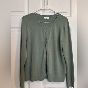 Charter Club Sage Green Cardigan Sweater